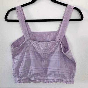 lilac aeropostale lace crop top